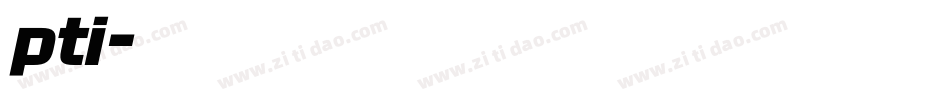 pti字体转换