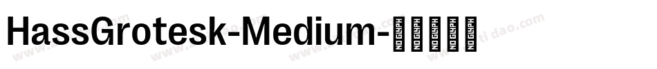 HassGrotesk-Medium字体转换