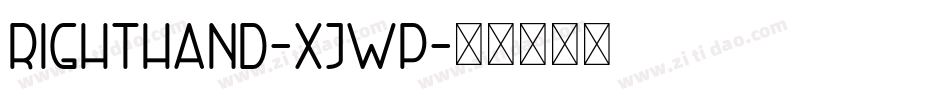 RightHand-XjwP字体转换