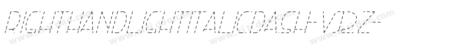 RightHandLightItalicDash-Vj2Z字体转换