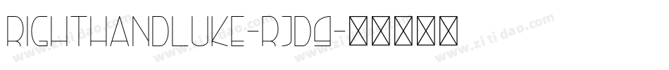 RightHandLuke-rjd9字体转换