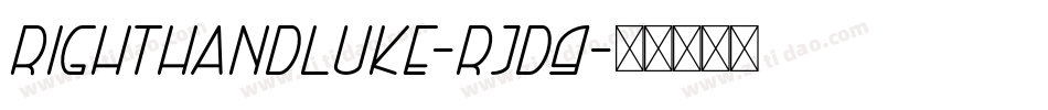 RightHandLuke-rjd9字体转换
