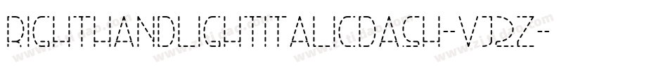 RightHandLightItalicDash-Vj2Z字体转换