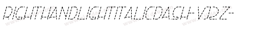 RightHandLightItalicDash-Vj2Z字体转换