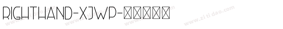 RightHand-XjwP字体转换