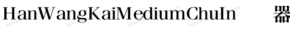 HanWangKaiMediumChuIn转换器字体转换