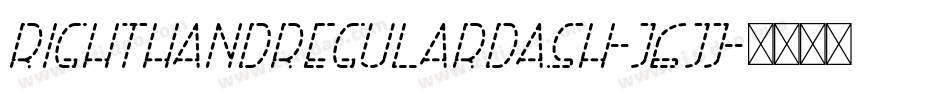 RightHandRegularDash-J6jj字体转换