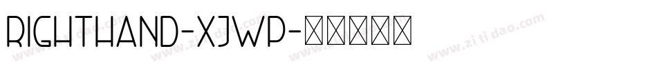 RightHand-XjwP字体转换