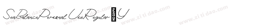 SeaBalancePersonalUseRegular-YzX7y字体转换