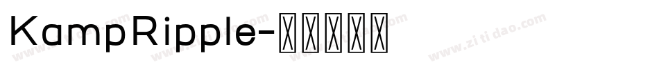 KampRipple字体转换