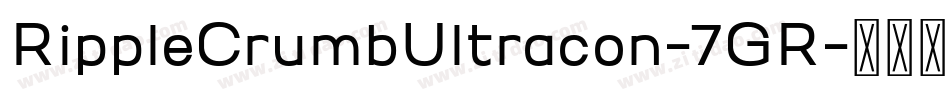 RippleCrumbUltracon-7GR字体转换