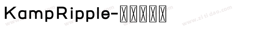 KampRipple字体转换