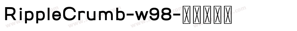 RippleCrumb-w98字体转换