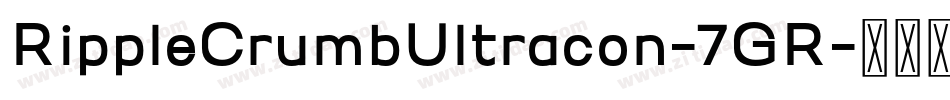RippleCrumbUltracon-7GR字体转换