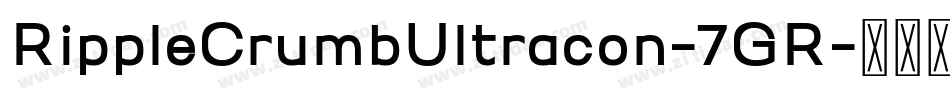 RippleCrumbUltracon-7GR字体转换
