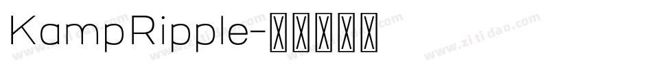 KampRipple字体转换