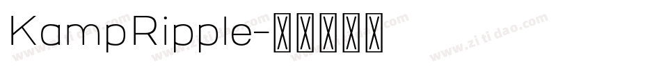 KampRipple字体转换