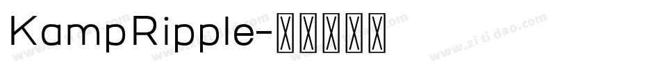 KampRipple字体转换