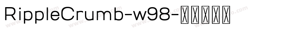 RippleCrumb-w98字体转换
