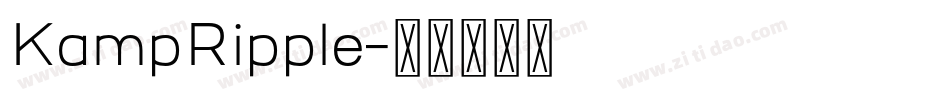 KampRipple字体转换