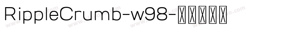 RippleCrumb-w98字体转换