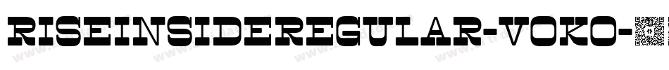 RiseinsideRegular-vOKO字体转换