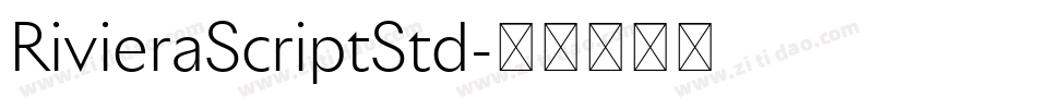 RivieraScriptStd字体转换