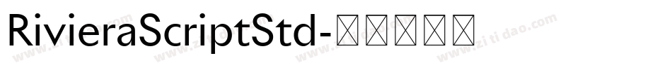 RivieraScriptStd字体转换