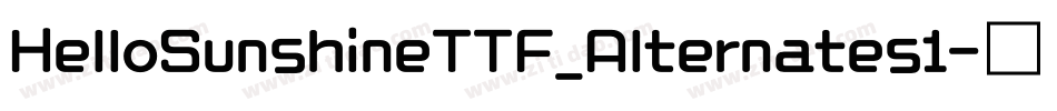 HelloSunshineTTF_Alternates1字体转换