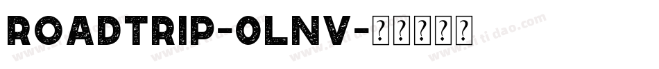 RoadTrip-0Lnv字体转换