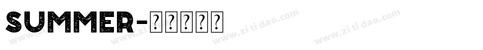 SUMMER字体转换