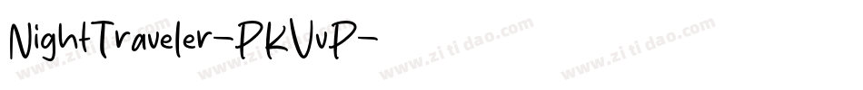 NightTraveler-PKVvP字体转换