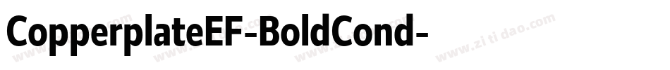 CopperplateEF-BoldCond字体转换