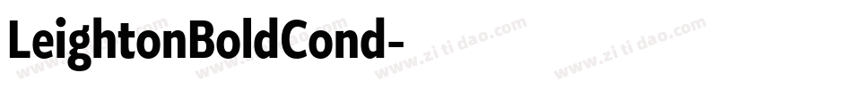 LeightonBoldCond字体转换
