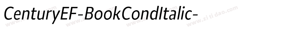 CenturyEF-BookCondItalic字体转换