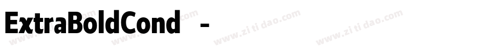 ExtraBoldCond生成器字体转换