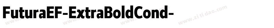 FuturaEF-ExtraBoldCond字体转换