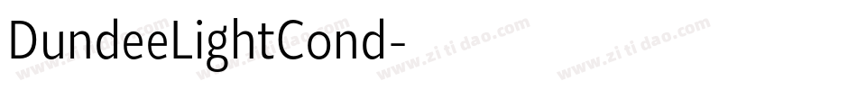 DundeeLightCond字体转换