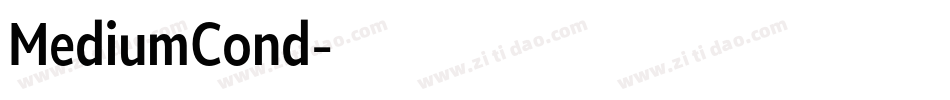 MediumCond字体转换