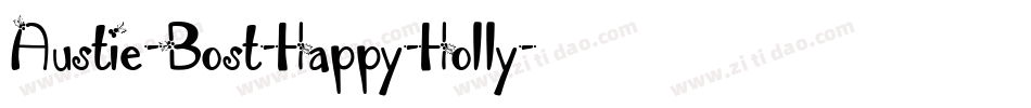 Austie-Bost-Happy-Holly字体转换
