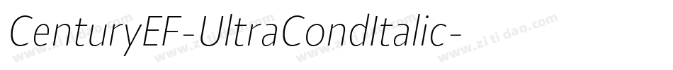CenturyEF-UltraCondItalic字体转换