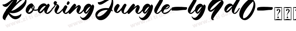 RoaringJungle-lg9d0字体转换