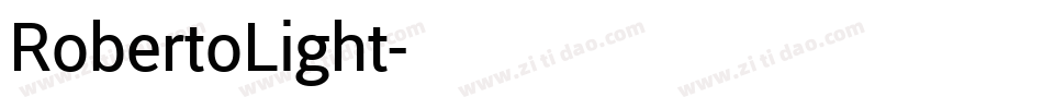 RobertoLight字体转换