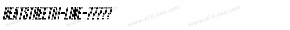 BeatStreetIn-Line字体转换