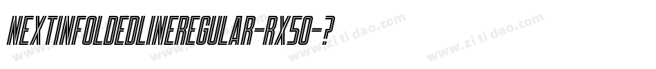 NextInFoldedLineRegular-Rx5o字体转换
