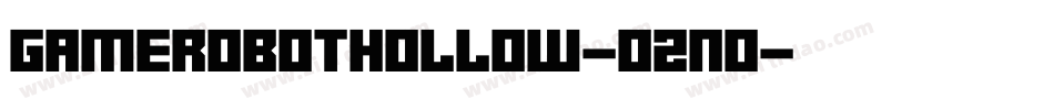 GameRobotHollow-o2no字体转换