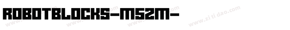 RobotBlocks-m5zm字体转换