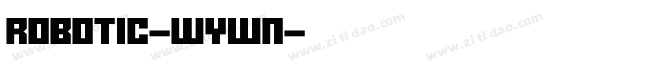 Robotic-WYwn字体转换