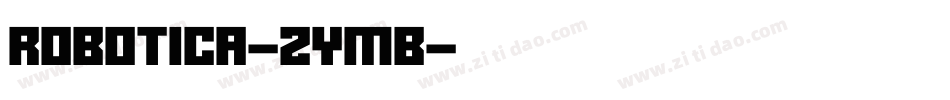 Robotica-ZYmB字体转换