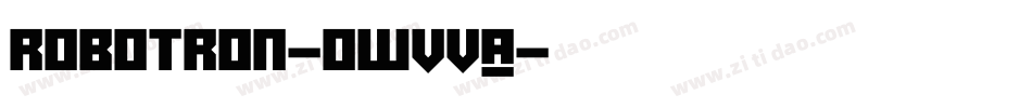 Robotron-owvvA字体转换
